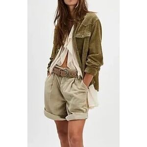 Free People We The Free Hideaway Cord Shirt